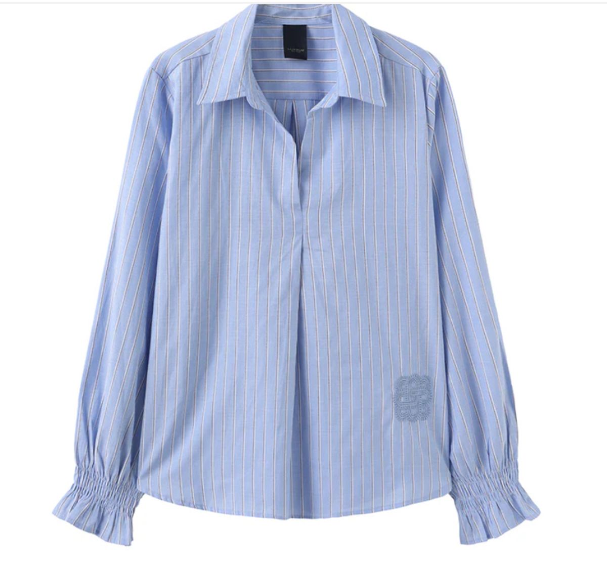 JOA BLOUSE brunnera blue