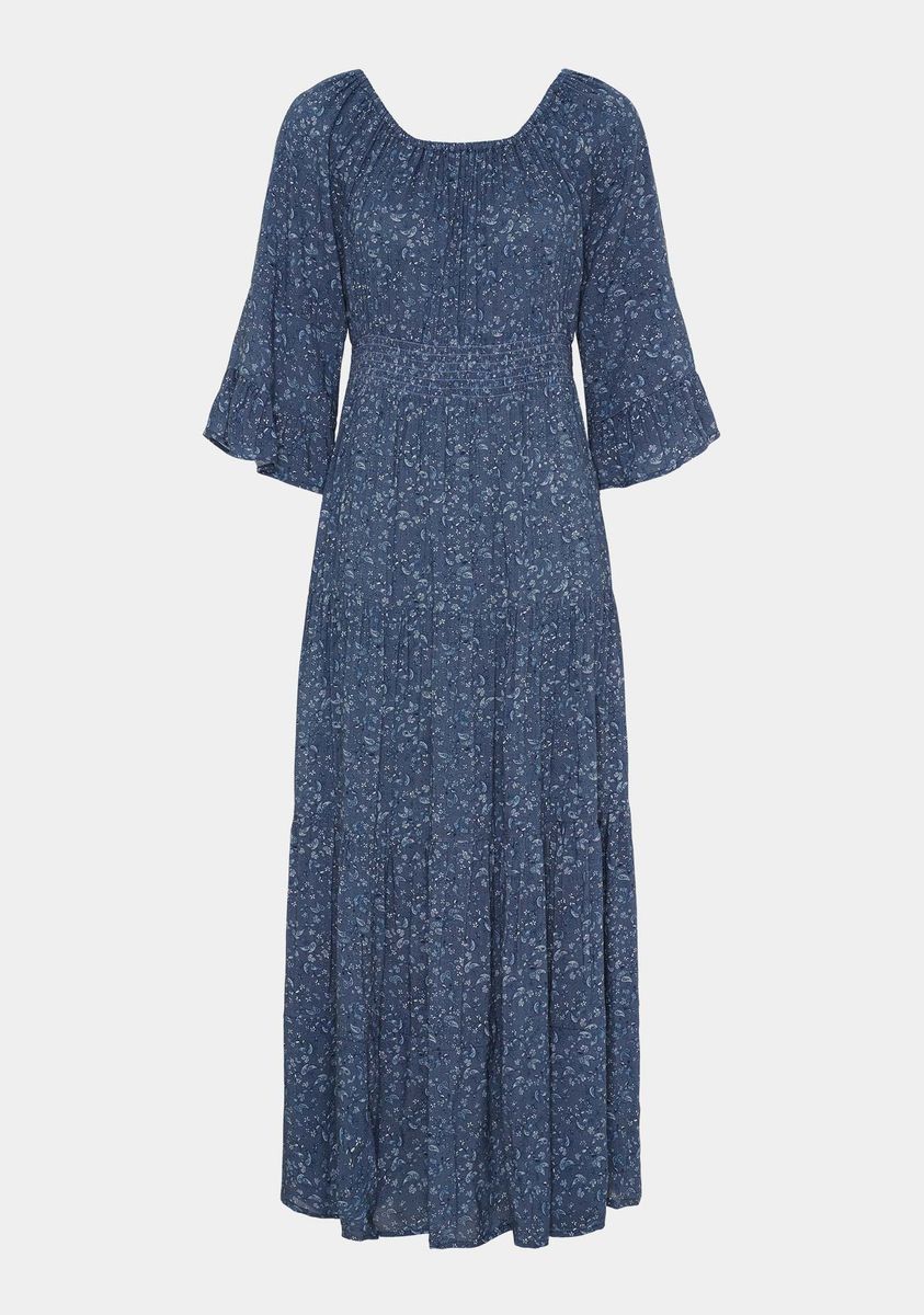 Chantel Dress Blue Flower